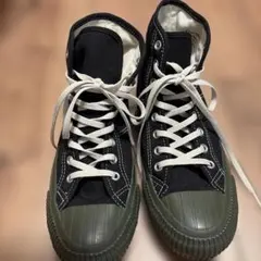 Converse ブラック/カーキハイカットスニーカー24.5cm