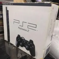 [ジャンク] 箱付 PS2 薄型 SCPH-70000CB メモリーカード付き