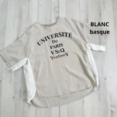 blanc basque ブランバスク リネン混 ロゴ Tシャツカットソーのサムネイル