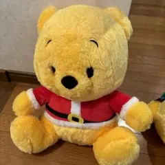 くまのプーさん サンタ 2体ぬいぐるみ 大きめ
