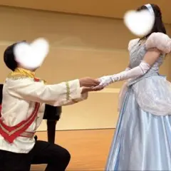【クリーニング済】シンデレラ＆王子 ドレス Dハロ仮装のサムネイル