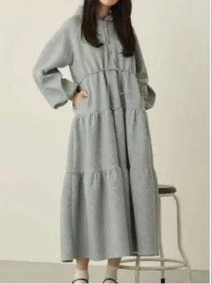 【最終値下げ】【honono】 マタニティキルティングパーカーワンピースMサイズ