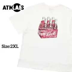 アトモス×コカコーラ/Tシャツ/Size:2XL/ビッグサイズ/匿名配送