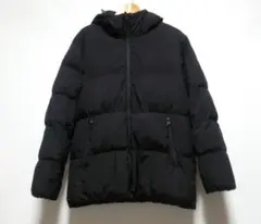 ジーユー ヒートパデッドブルゾン ダウンジャケット 中綿ブルゾン 黒 メンズXL