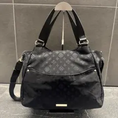 極美品　russet 　トートバッグ　2way　ブラック　A4 ショルダーバッグ