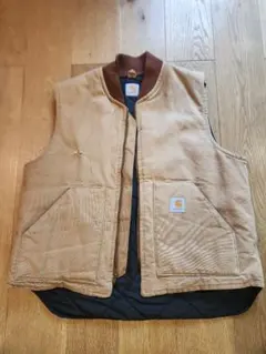 90s カーハート　星タグ USA製　XL ベスト　VQ1882 carhartt 星タグ vintage XL USA製 ダックベスト カーハート Carhartt 】 ジャケット・アウター