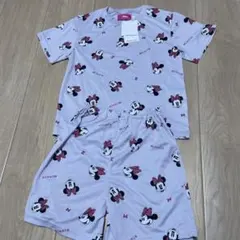 新品未使用　タグ付き　ミニーマウス 半袖パジャマ　120サイズ　紫　女の子