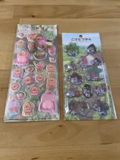 新品　こびとづかん　カクレモモジリ　モモジリ　もっちもちシール2シートセット