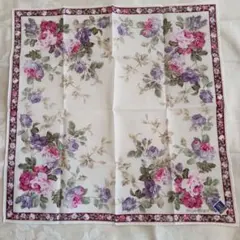 YVES SAINT LAURENT フラワープリント ハンカチ