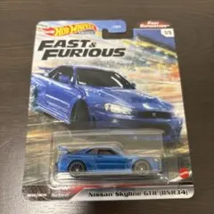 【未開封】ホットウィール GTR R34 ワイルドスピード ベイサイドブルー