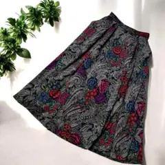 【希少品】Ungaro Parallèle Paris 花柄フレアロングスカート