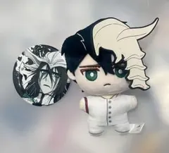 ブリーチ　bleach ウルキオラ　ぬいぐるみ　くじ缶バッジ　くじラバーパーツ