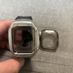 Apple Watch用 シルバーケース スクエア型