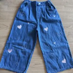 ワイドデニムパンツ 130