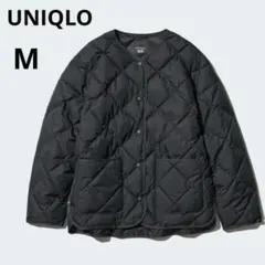 美品 UNIQLO M パフテック リラックスジャケット ダイヤキルト コクーン