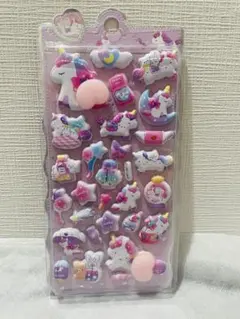 ユニコーンと星のキャラクターシールセット　お尻シール