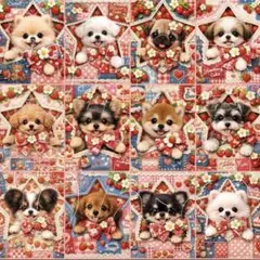パネル生地 犬 コーギー ミニチュアダックスフンド パピヨン
