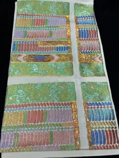 環美術織物 クリーム地錦毛威鎧縅桜六通柄袋のサムネイル