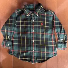 Ralph Lauren チェック柄長袖シャツ 80
