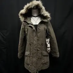 平成ギャル　y2k グランジ　ダークコア　ファー付き　モッズコート　ギミック