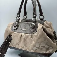 ⭐️COACHコーチ アシュレイ サテンサッチェル 2way シグネチャー