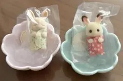 シルバニア　赤ちゃん＆お花のベッドセット