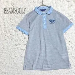 BEAMS GOLF ストライプポロシャツ Lサイズ 日本製 - メルカリ