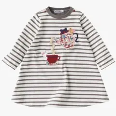 ファミリア ボーダーワンピース 日本製 80cm