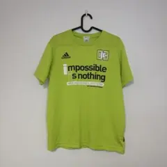 adidas 蛍光グリーン Tシャツ【サイズＭ】