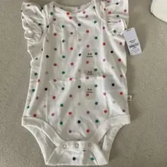 【新品！未使用！】baby gap ドット柄ロンパース 3-6ヶ月