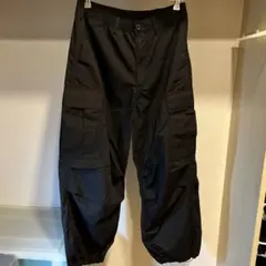 GU スーパーワイドカーゴパンツ 09BLACK Ｌ