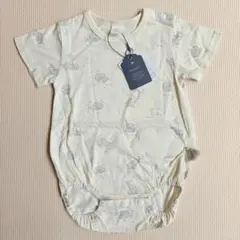 新品タグ付★Cottoli★雲ワッペン付ロンパース オフホワイト 80㎝ 送料込