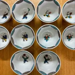 中国茶器 煎茶碗 12客セット 人物画 花柄 - メルカリ