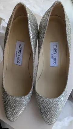 発送5/1以降【美品】ジミーチュウ　グリッター　 パンプス　23.5cm