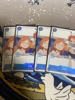 ワンピースカード　少女　4枚　ONE PIECE magazine プロモ