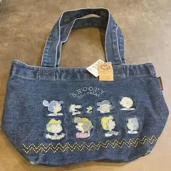 スヌーピー デニムトートバッグ