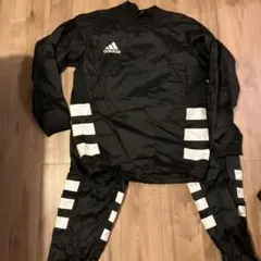 adidas ブラック ピステ・ウィンドブレーカー ラグビー