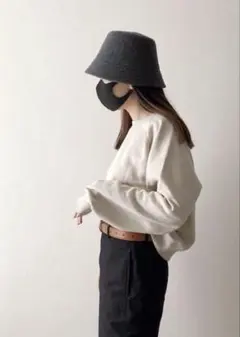 UNIQLO バケットハット ウール ブラック