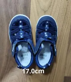 IFME ネイビー 星柄 サンダル 17.0