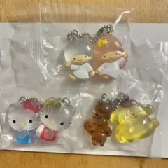 なかよしドロップチャーム　ハローキティ　ポムポムプリン　リトルツインスターズ