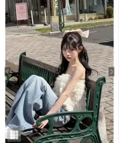 グレイル ストレートワイドデニムパンツ[cu533] L