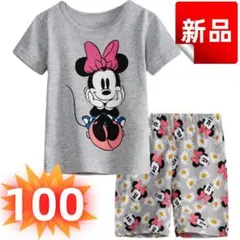 ✨新品✨ミニーマウス パジャマ 半袖 女の子 上下セット ルームウェア 100