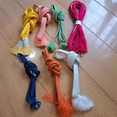 ⑥正絹 帯締め おまとめ7本セット