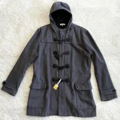 LLサイズ グレー フード付きコート