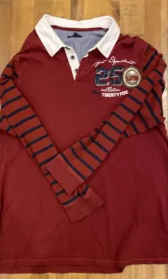 ポロシャツ　長袖　ラグビー