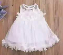 セール♡100♡花チュールドレス花♡白
