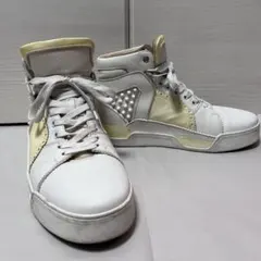 【箱、布袋あり】クリスチャンルブタン ハイカットスニーカーシューズ 41