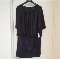 【新品未使用】シフォン ドッキングワンピース 二次会 同窓会 オフィス