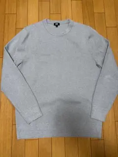 ウォッシャブルミラノリブクルーネックセーター　XL