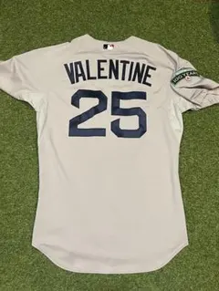 千葉ロッテ　マリーンズ　ボビーバレンタイン　ユニフォーム 千葉ロッテマリーンズ ボビー・バレンタイン ピンストライプ